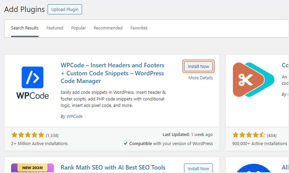 Locate this plugin and click on Install Now