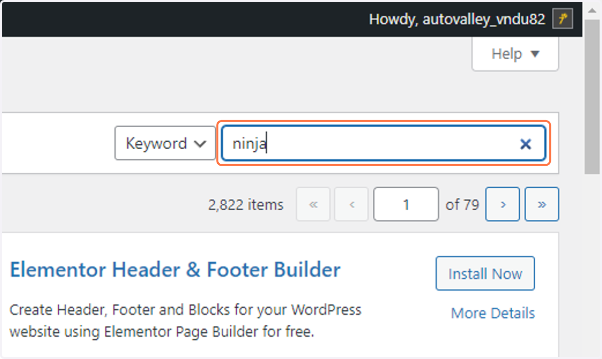 In the search bar type "ninja"
