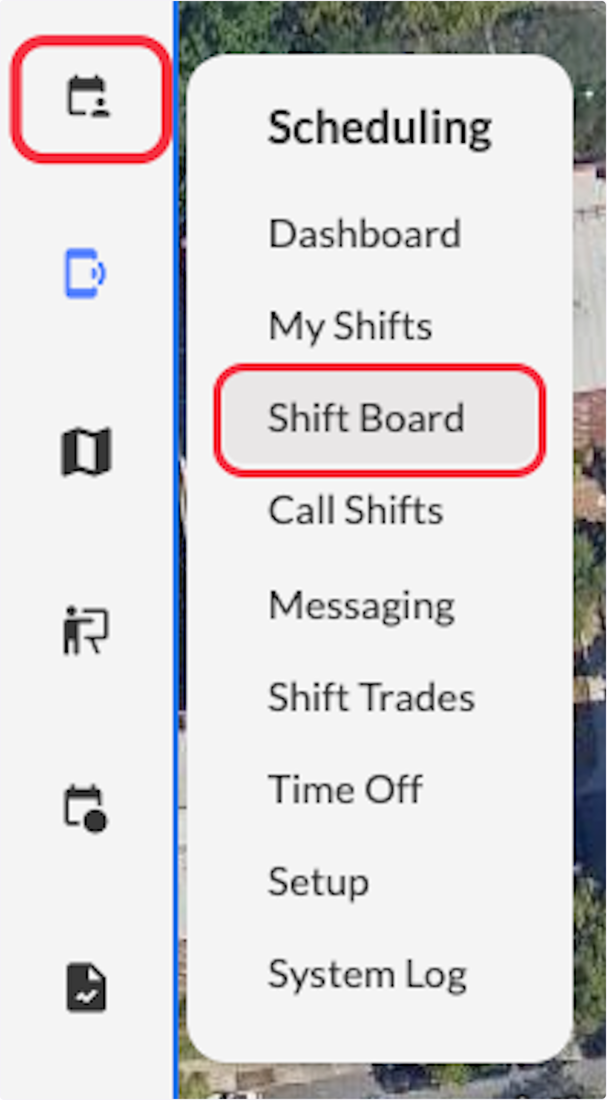 Click on Shift Board