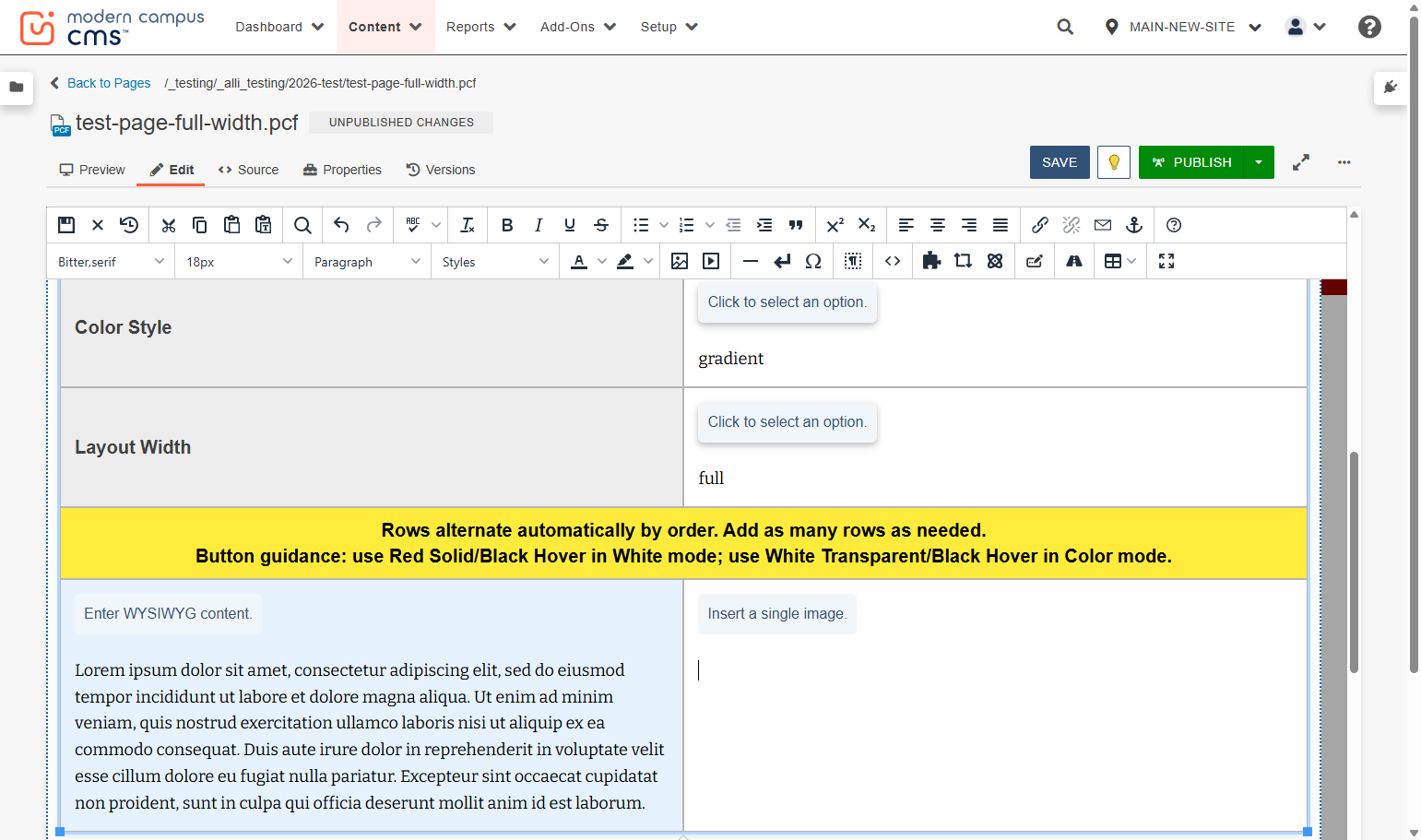 To insert an image, place your cursor in the "Insert a single image" cell...
