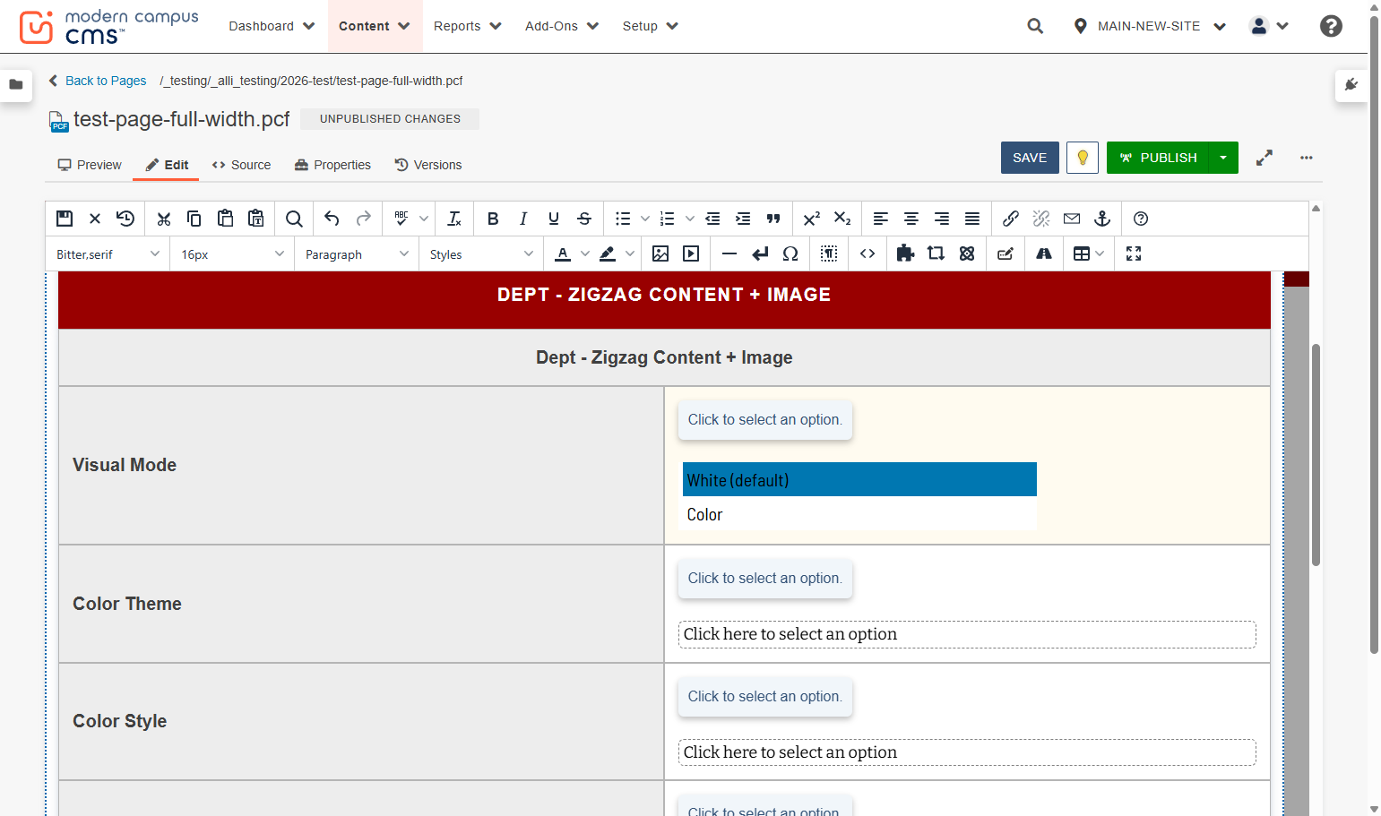...you'll have your choice of White or Color as the background of your text boxes in the ZigZag.