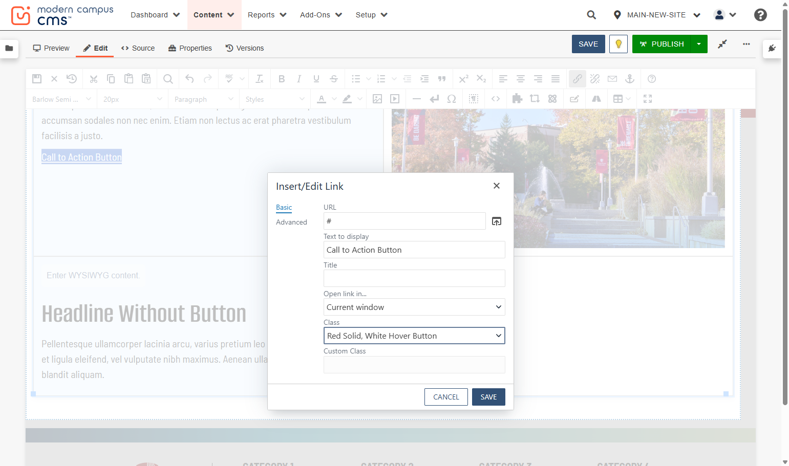 ...and choosing the Button class you want to use here,