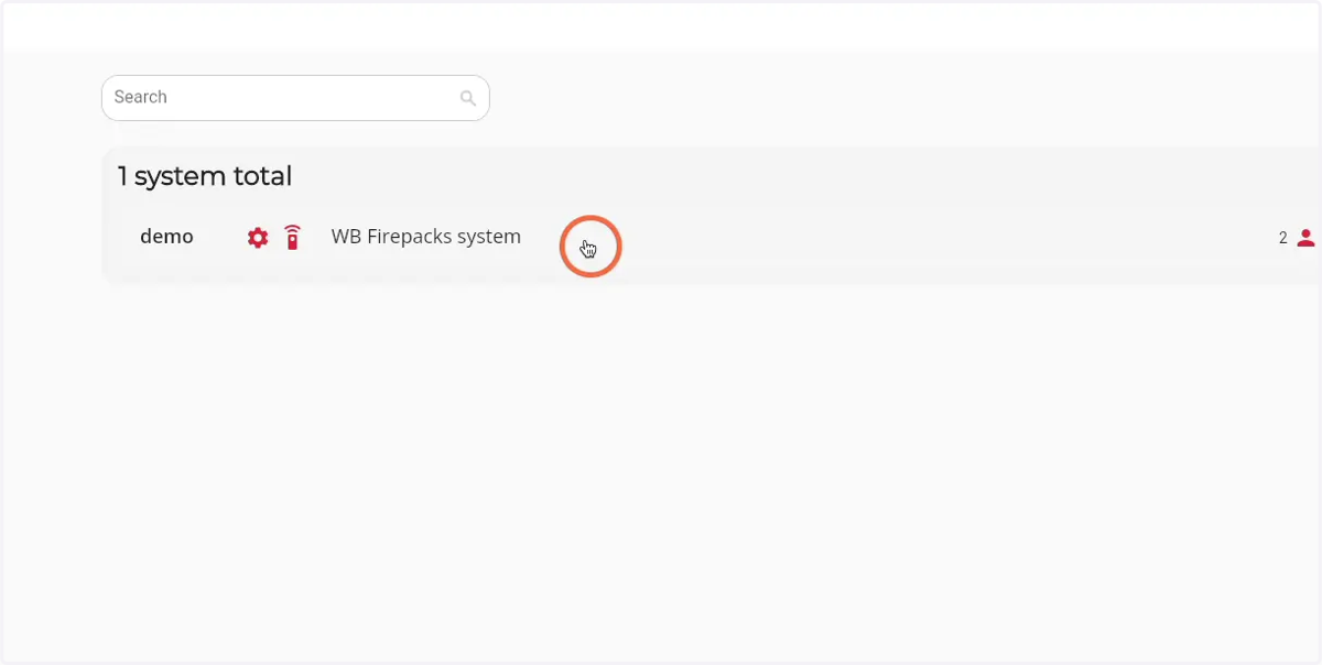 Click on the Firepack that you would like to setup an image and nickname for