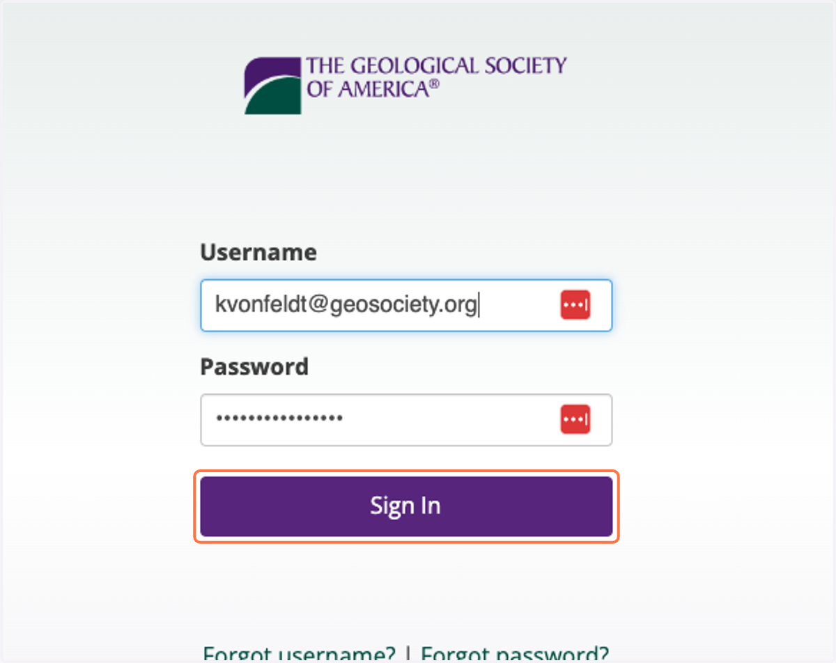 Type in your Username and Password, then click 'Sign In'.