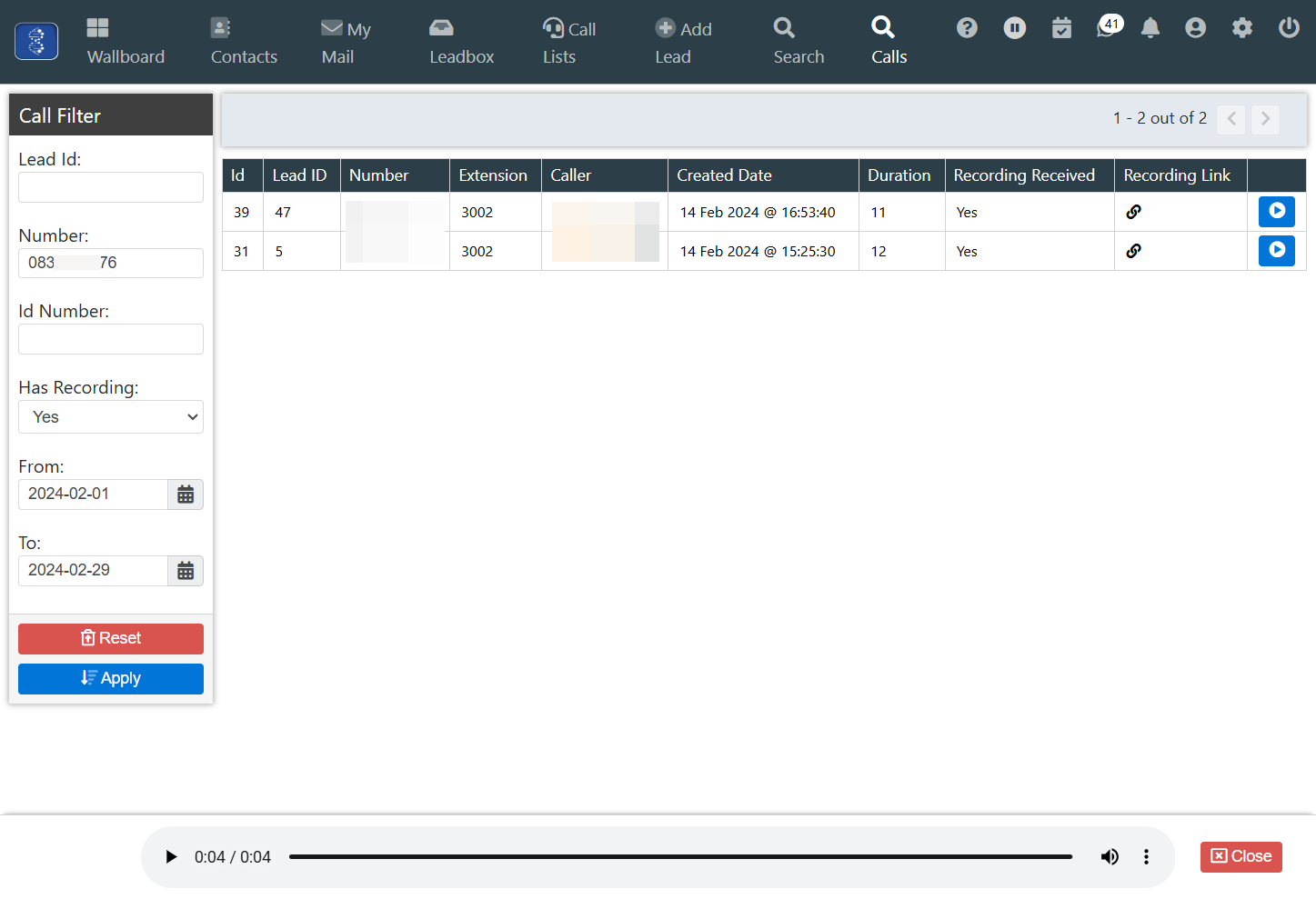 To download the recording, first click on the 3 vertical dots on the media control