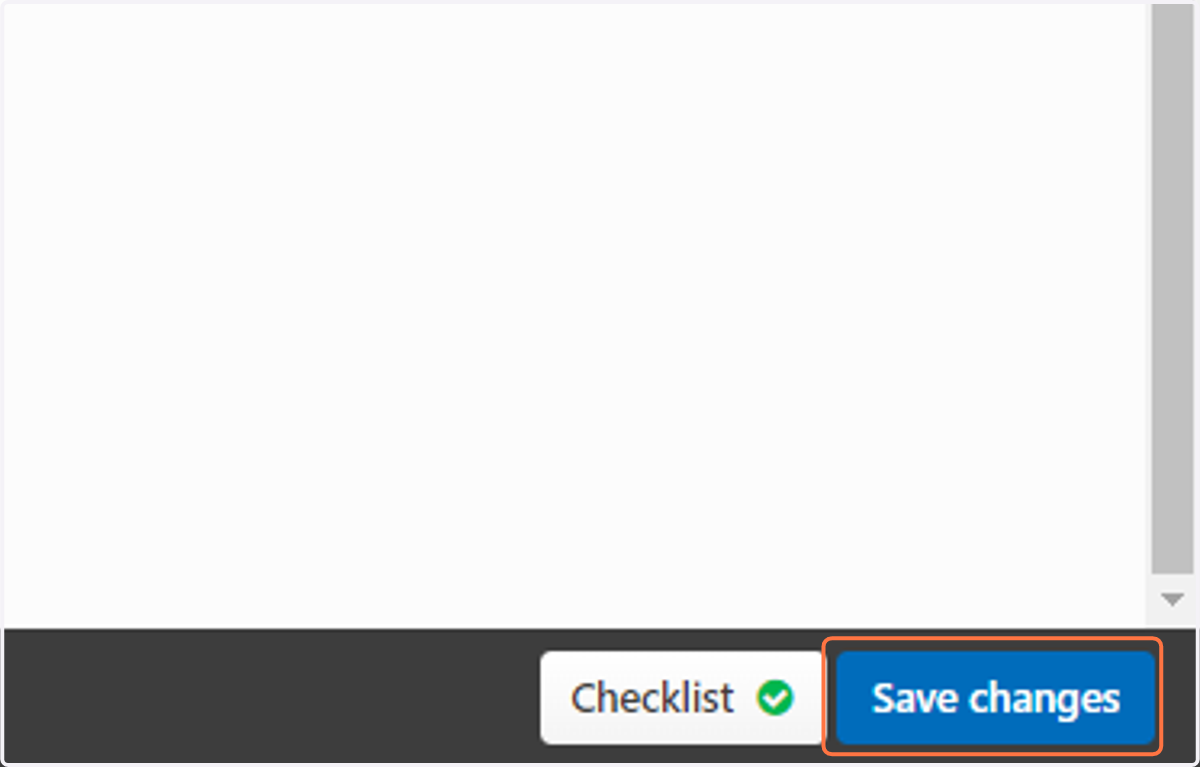 Smellir á Save changes