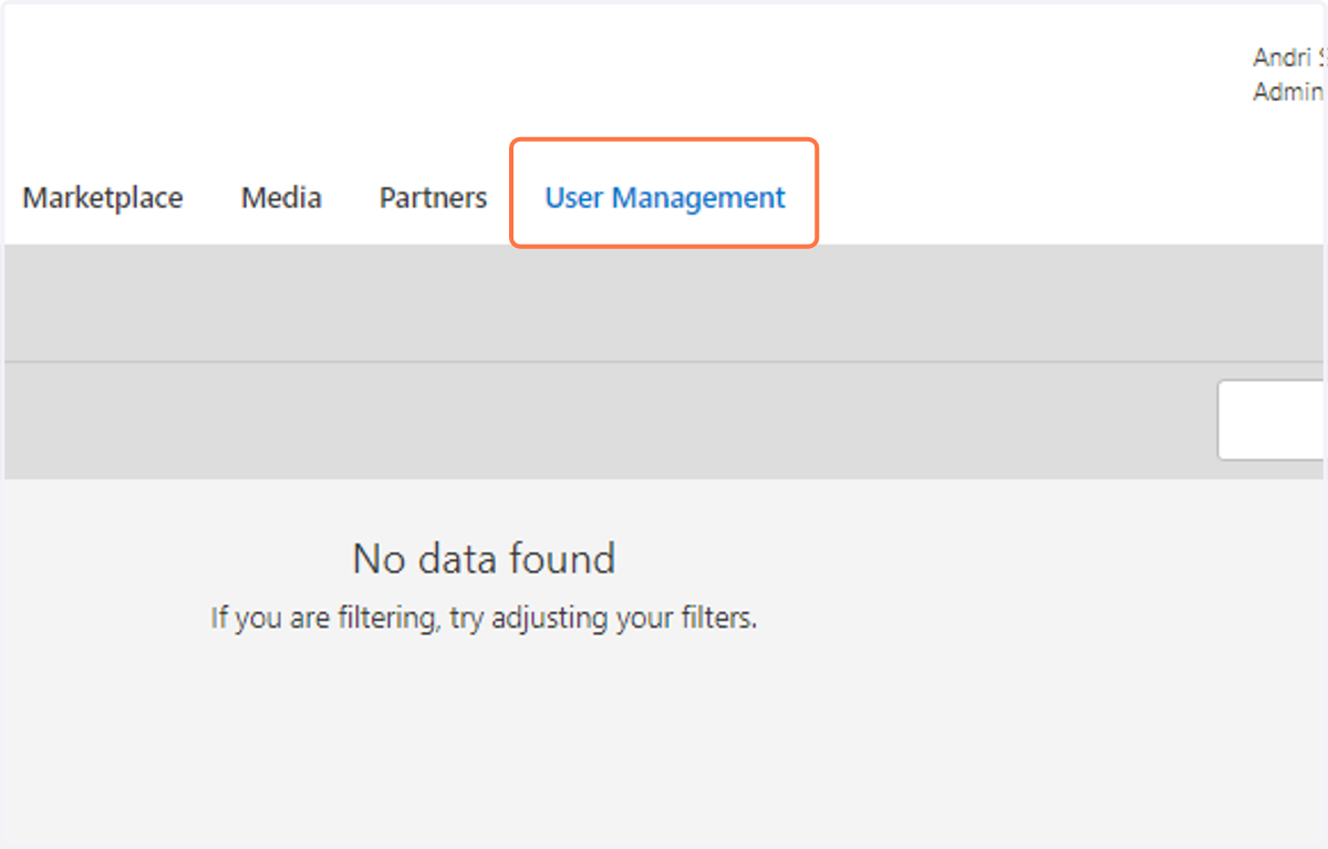 Smellir á User Management