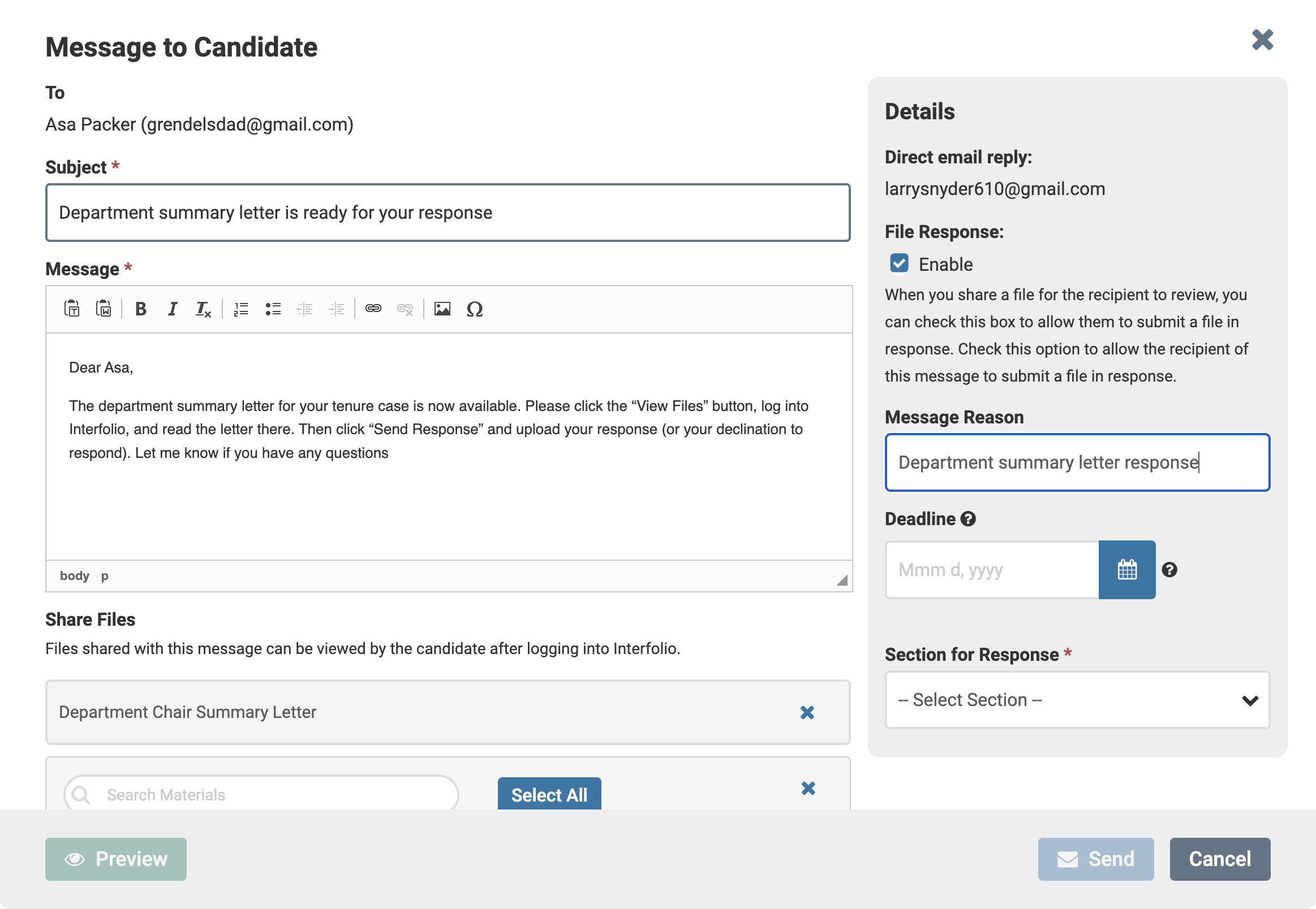 Enter a deadline, if you wish