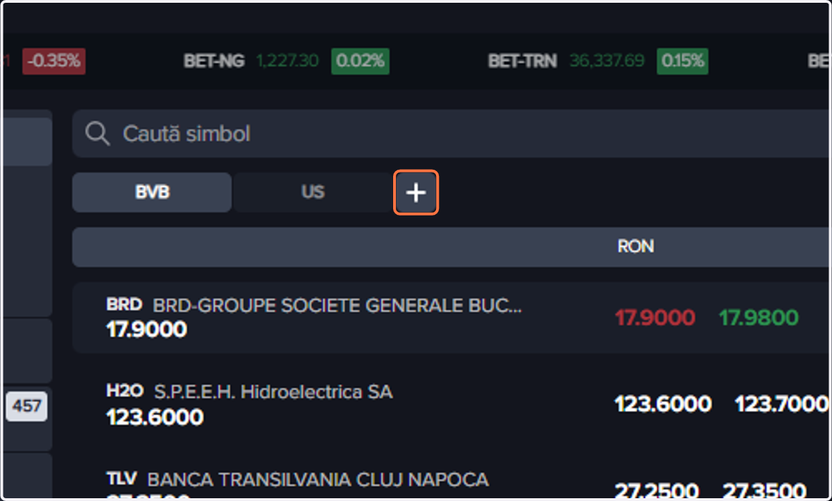 Click pe "Adaugă lista"