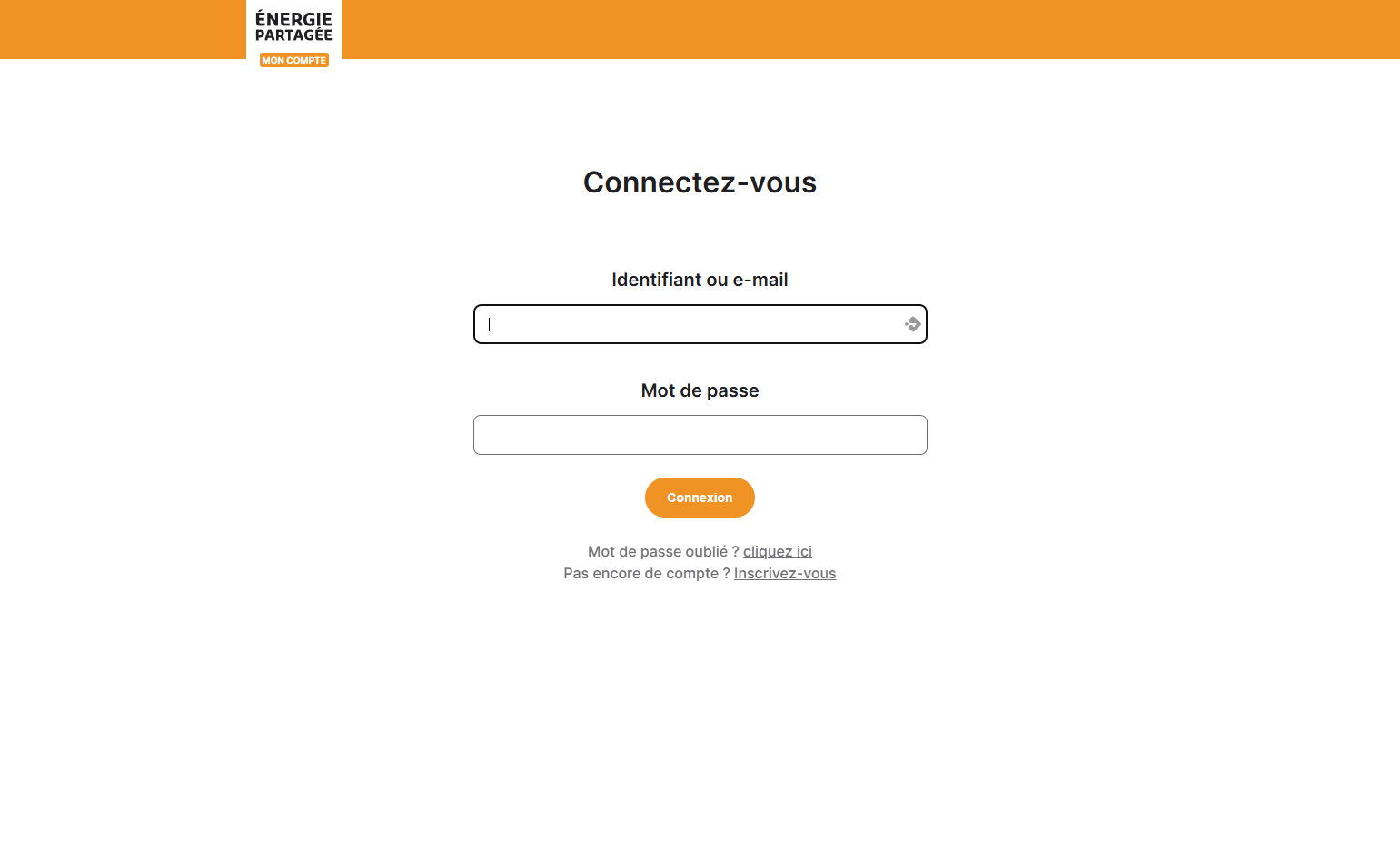 Cliquer sur "Inscrivez-vous"
