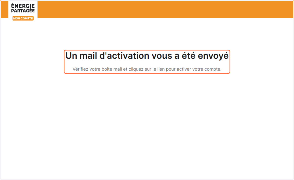Vous recevrez un mail de confirmation