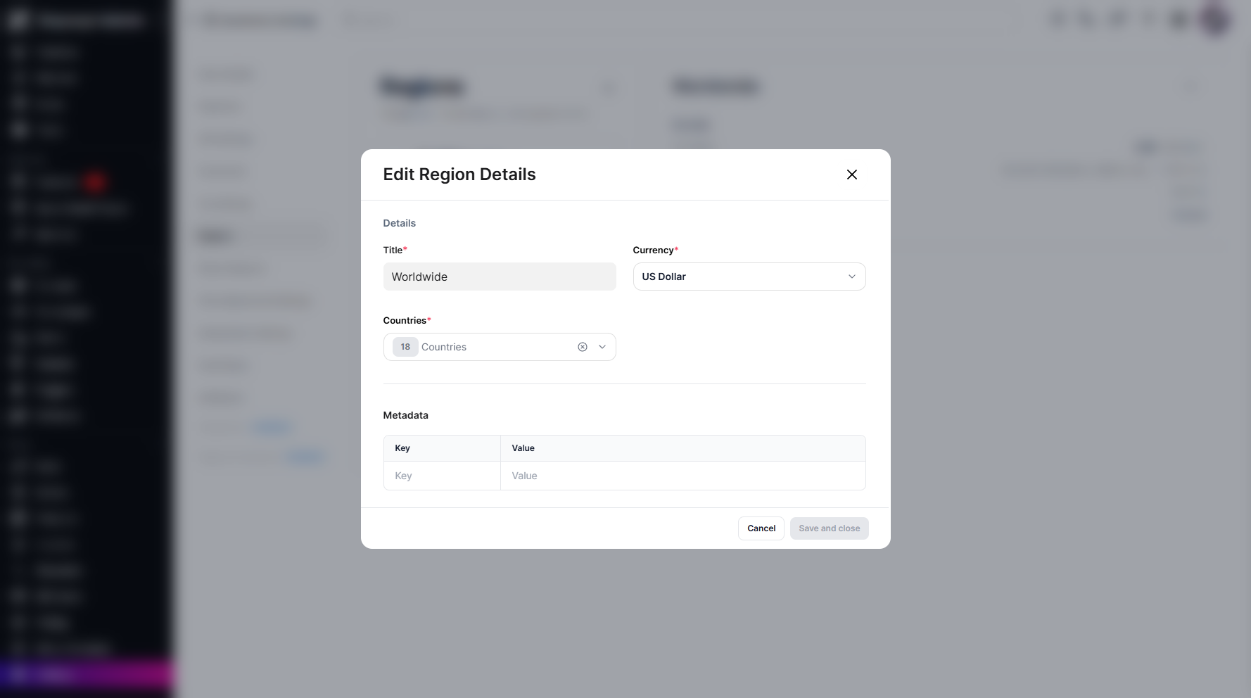 Step 9: A pop-up window will appear, prompting you to change the region title.