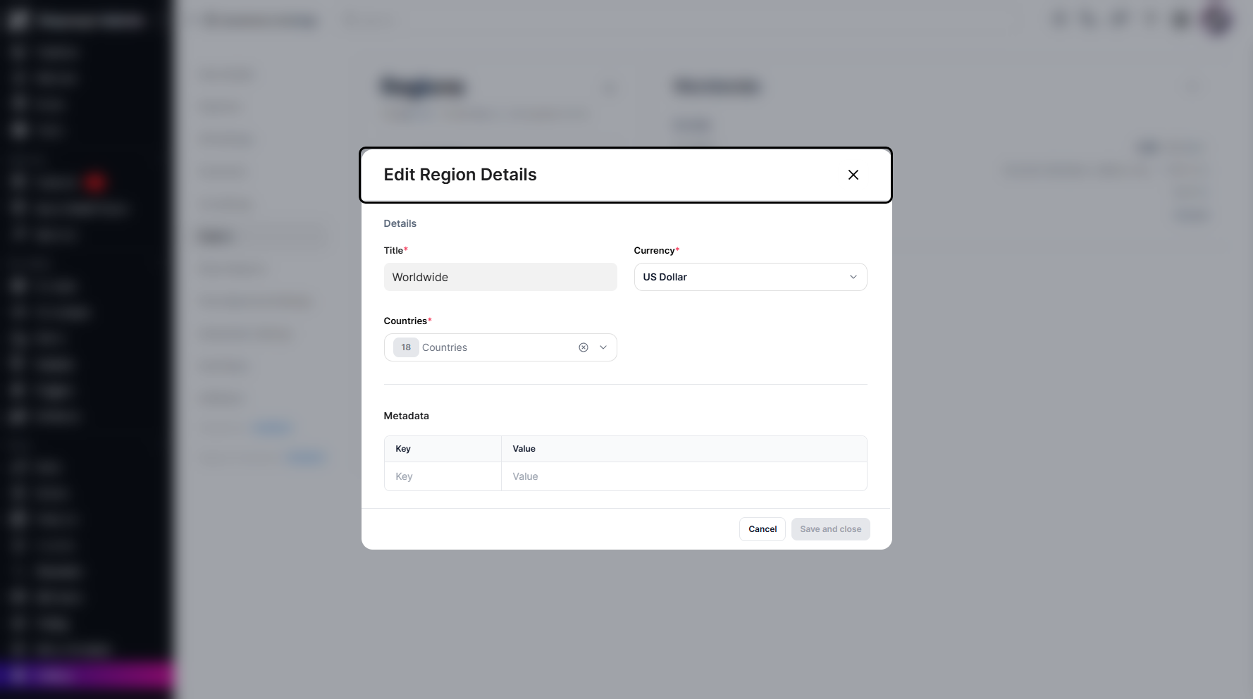 Step 9: A pop-up window will appear, prompting you to change the region title.