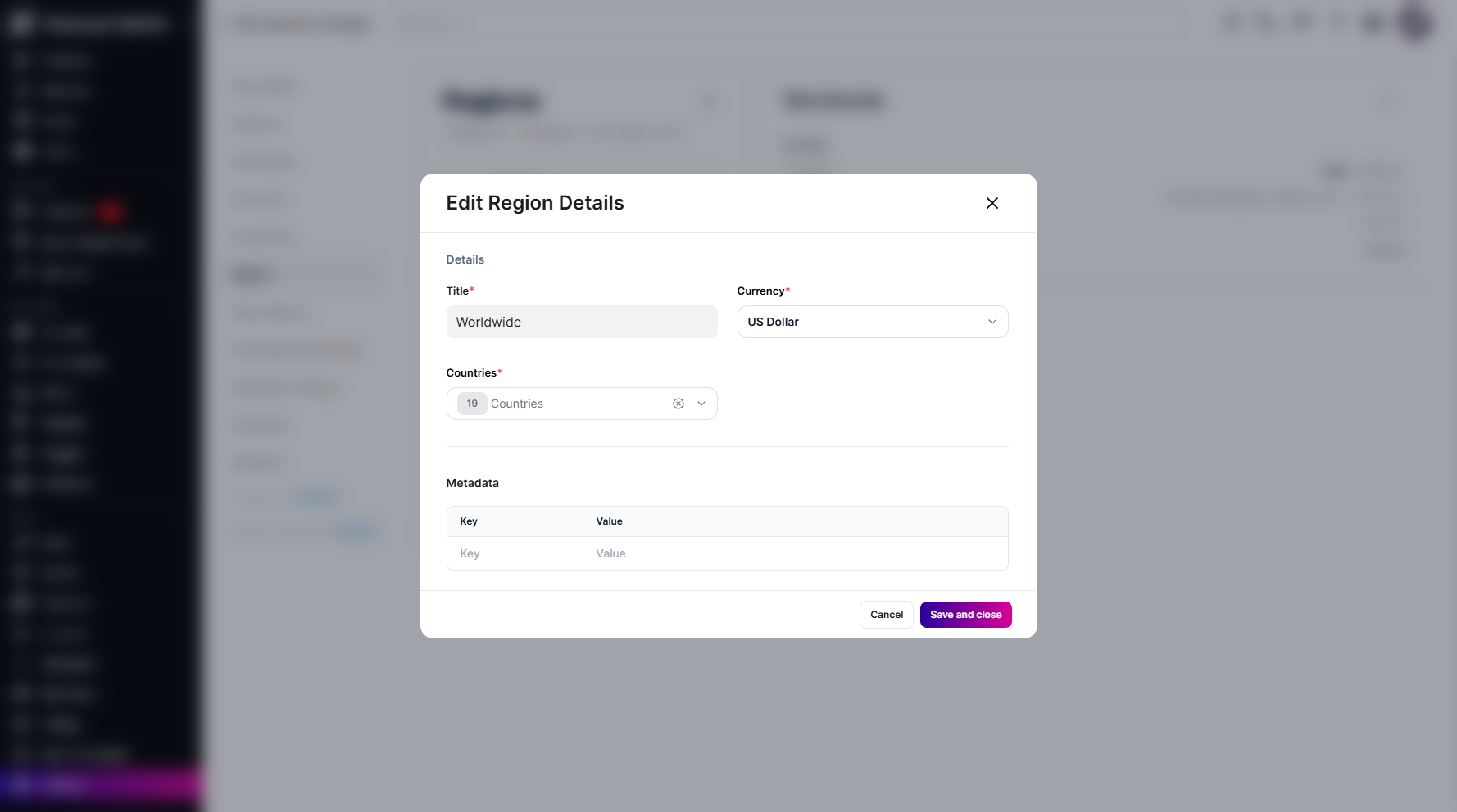 Step 11: Click the Save and Close button to apply the changes.
