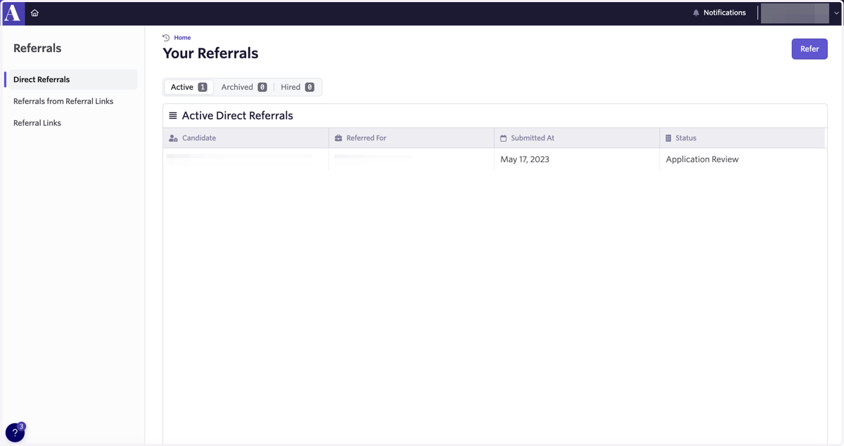 Bam 💥 your referral has been submitted and will be reviewed