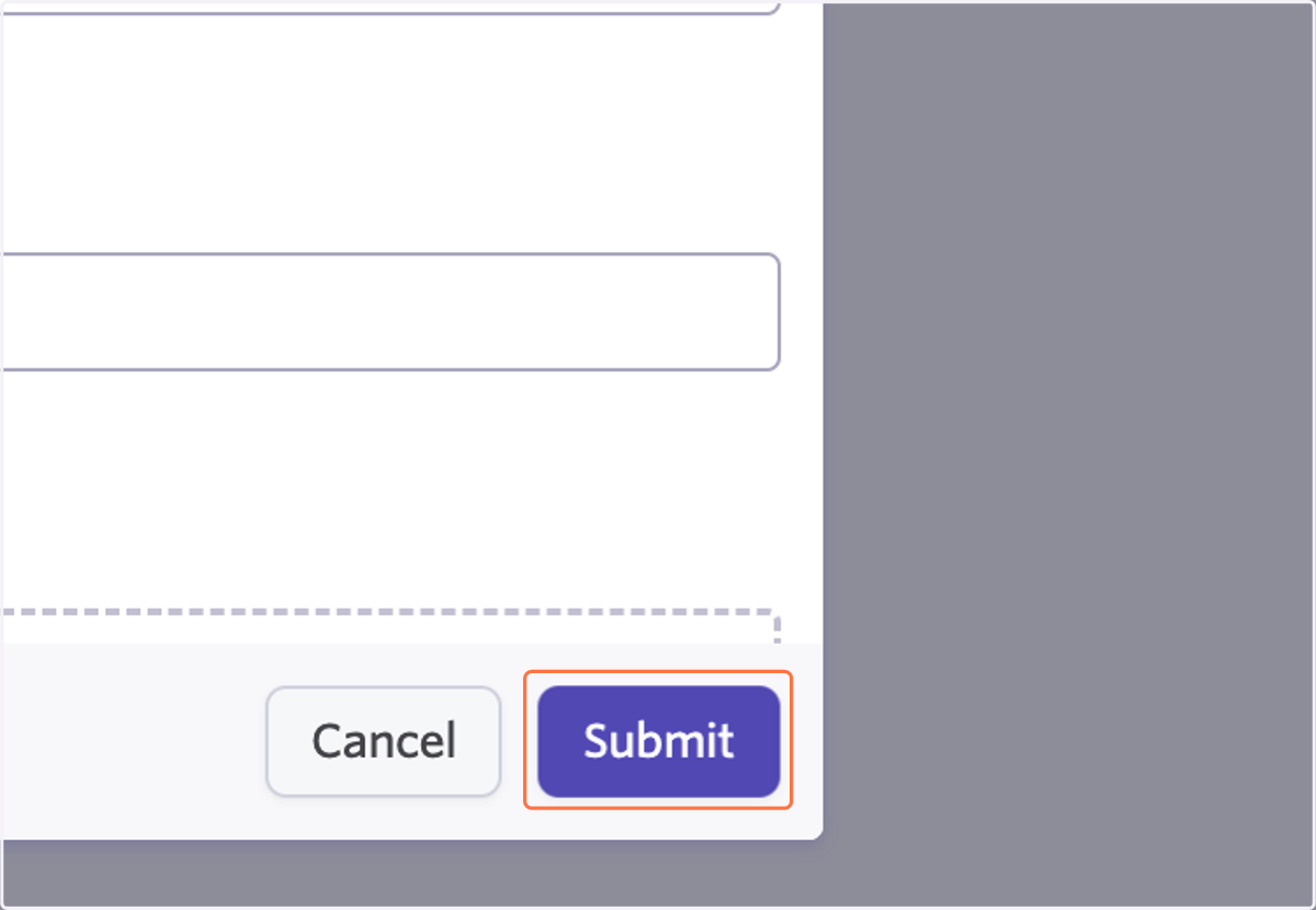 Click on Submit
