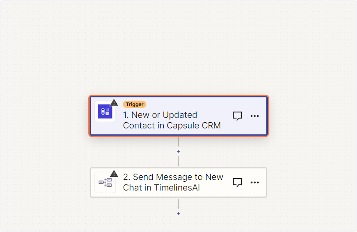 Click on New or Updated Contact in Capsule CRM