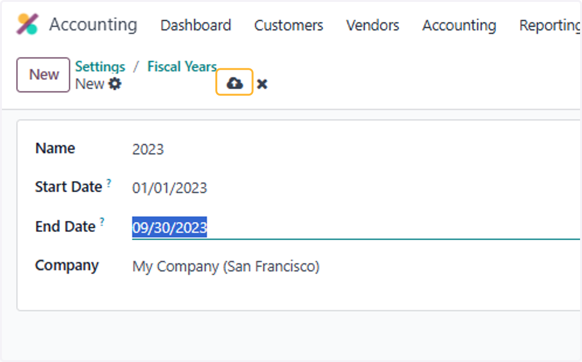 Click on Save manually