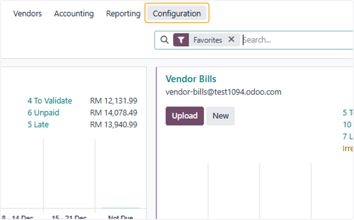 Click on Configuration