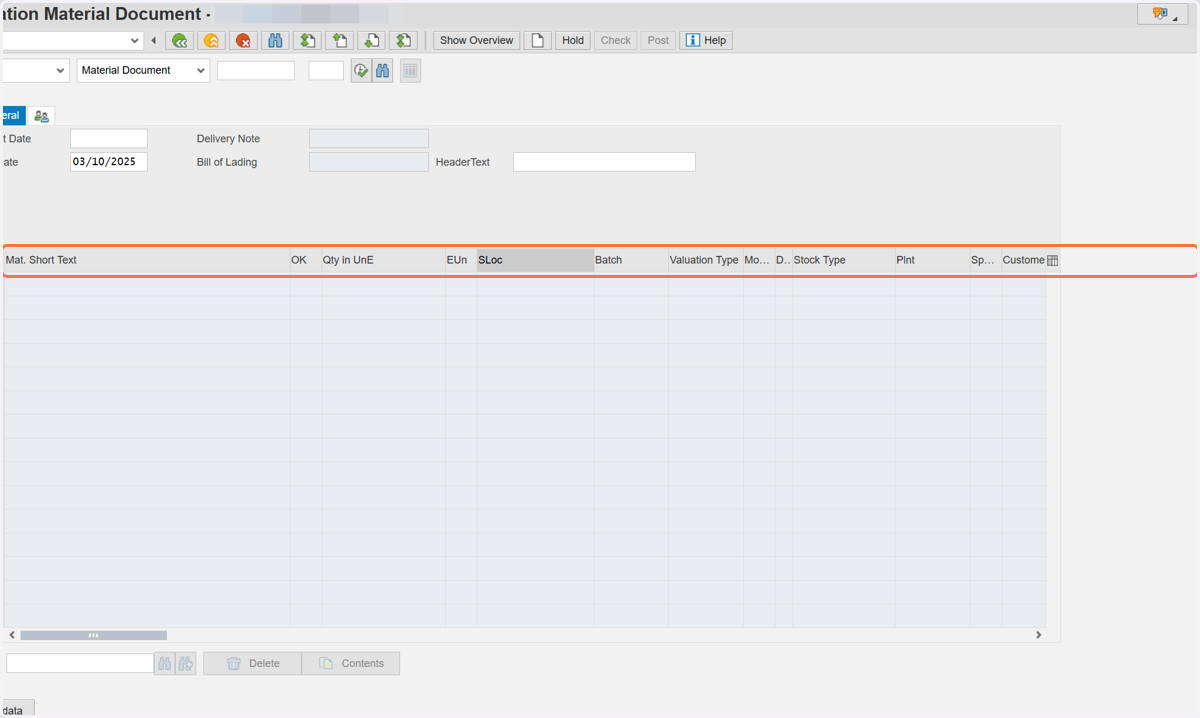 Left click and drag on column headers to position columns in a desired order.
