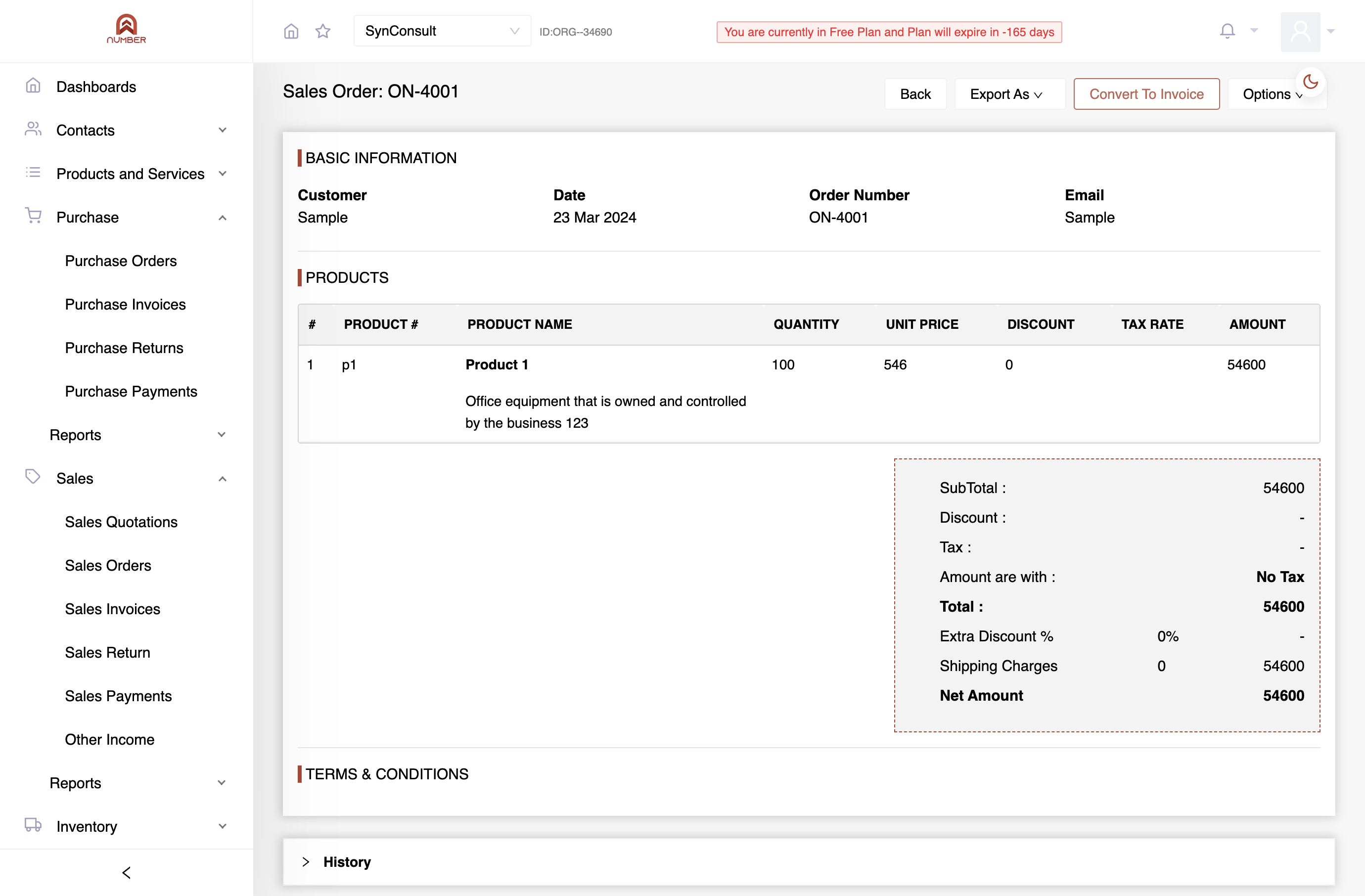 and choose "Convert to Invoice" . Click on "Convert" in in the dialog box, and you can efficiently transform multiple Orders into Sales Invoices simultaneously.