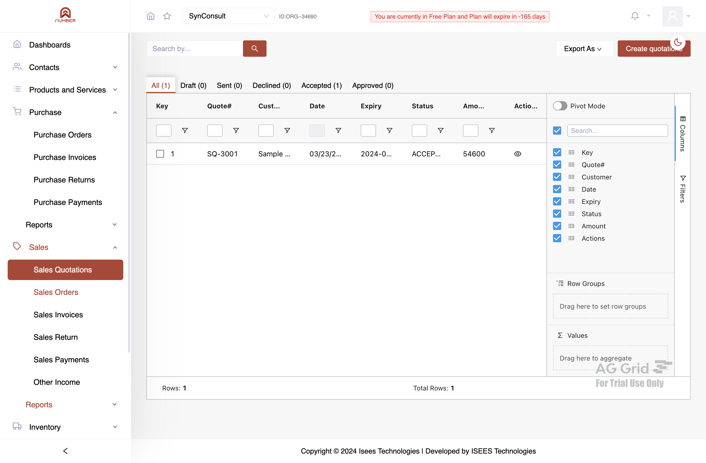 Navigate to the Sales Orders menu within the Sales section.