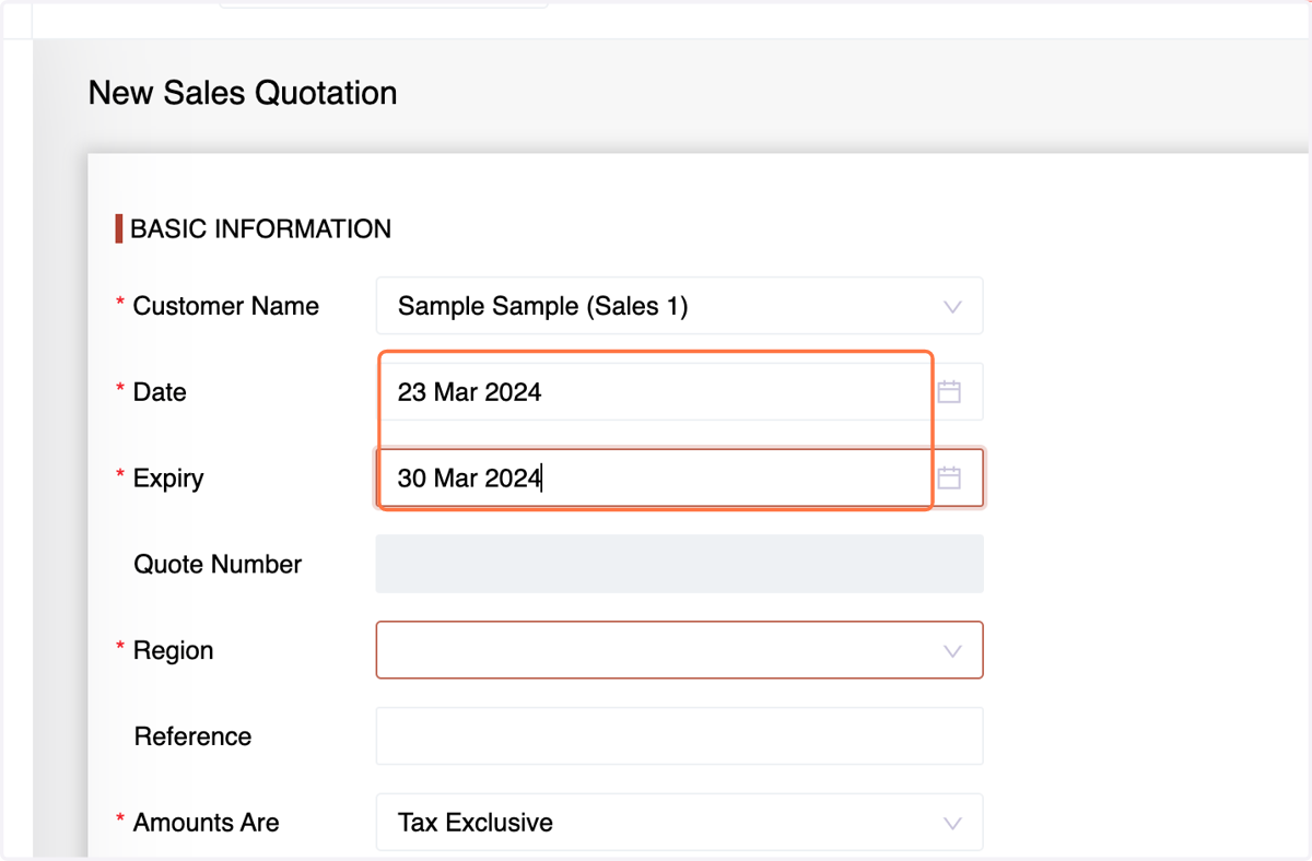 quotation date, expiry date,