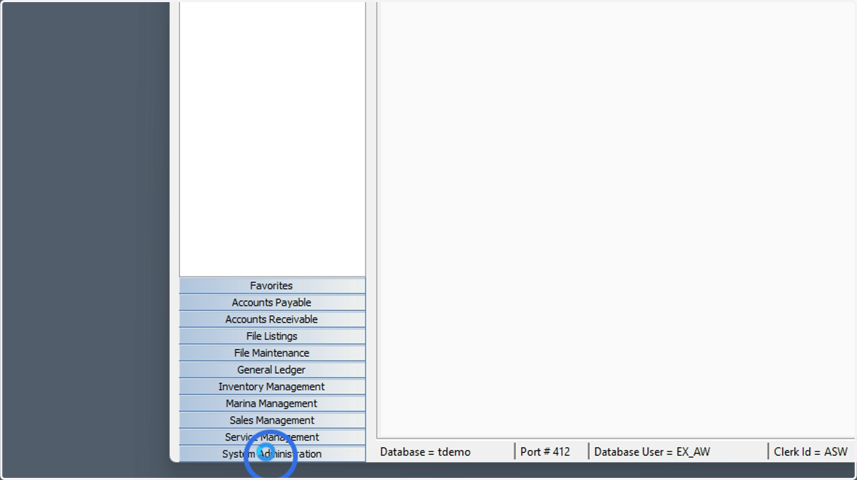 Click System Administration