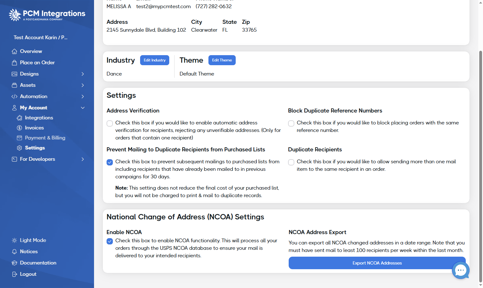 Click on Payment & Billing