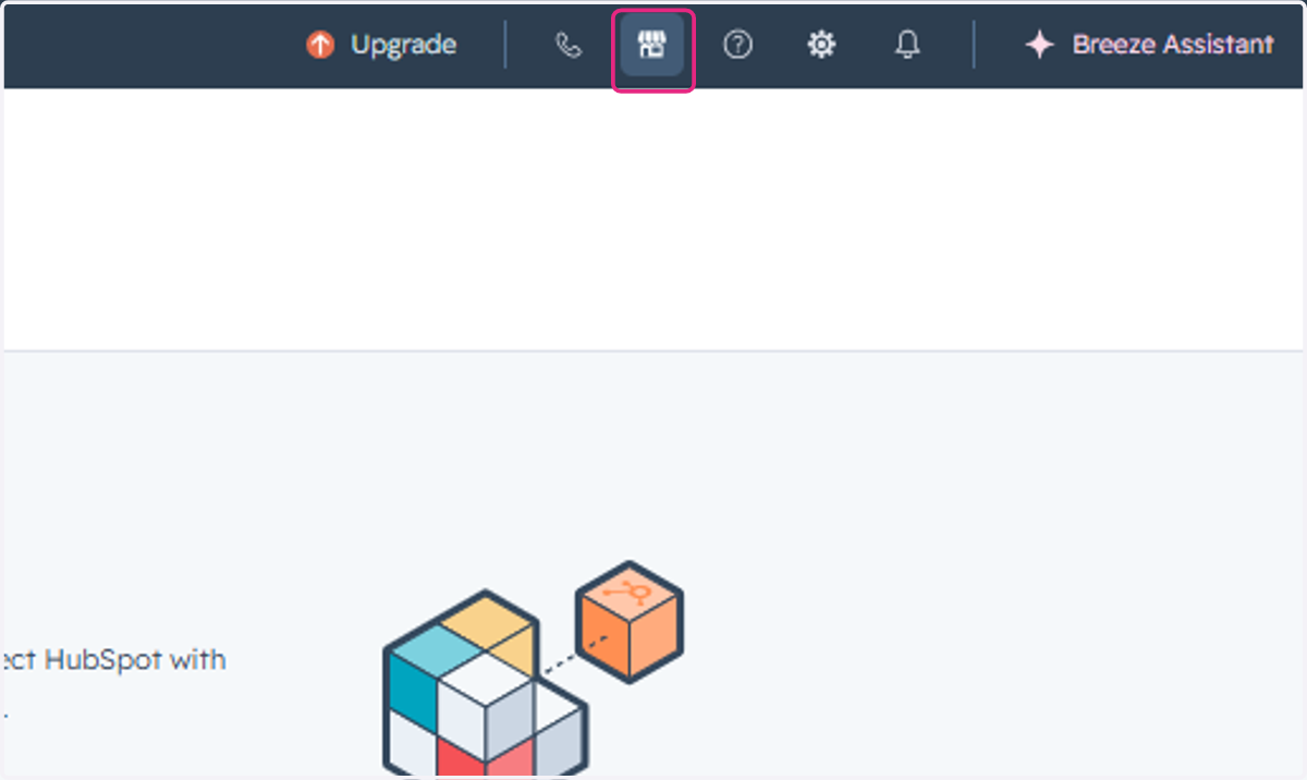 Click on Marketplace