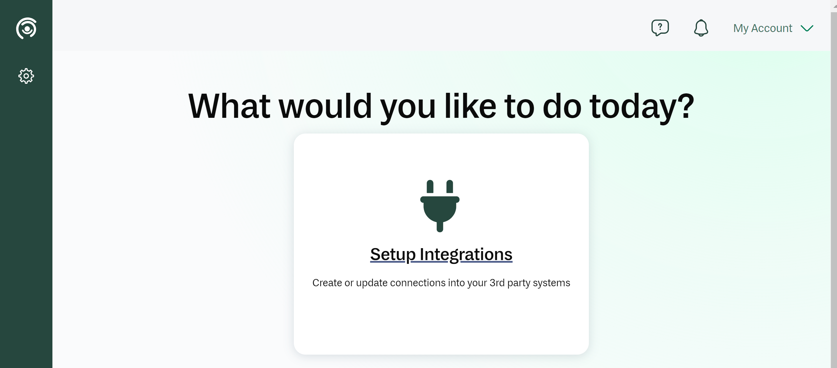 Your landing page