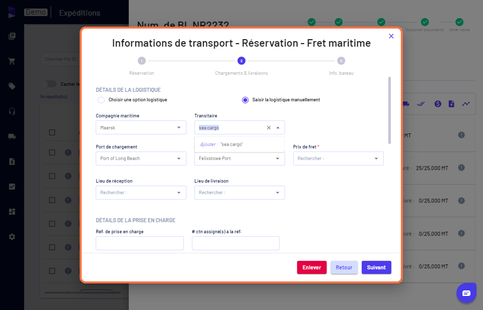 De même, vous pouvez ajouter un nouveau "Forwarder"