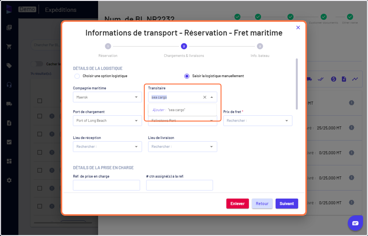 De même, vous pouvez ajouter un nouveau "Forwarder"