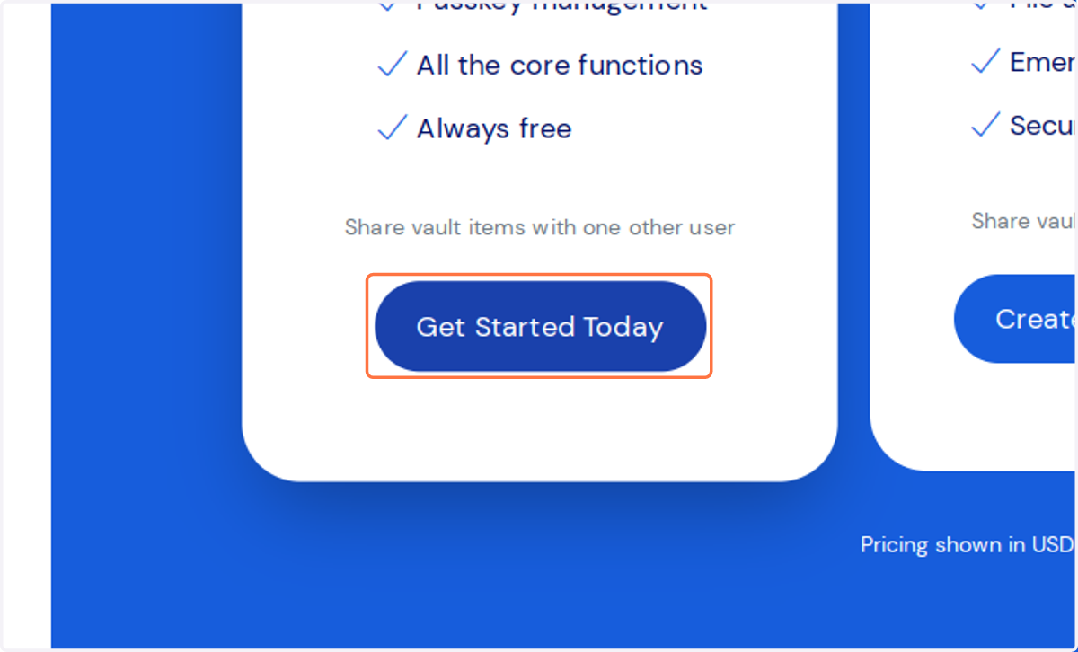 Click on Get Started Today