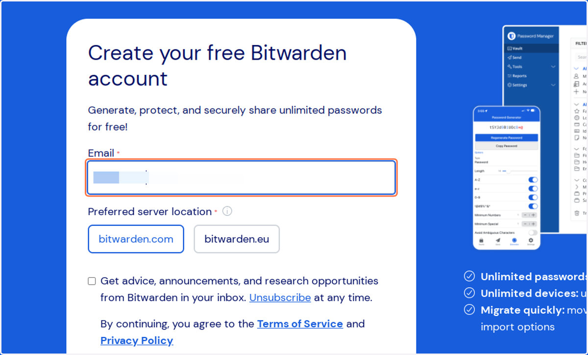 Enter your email address