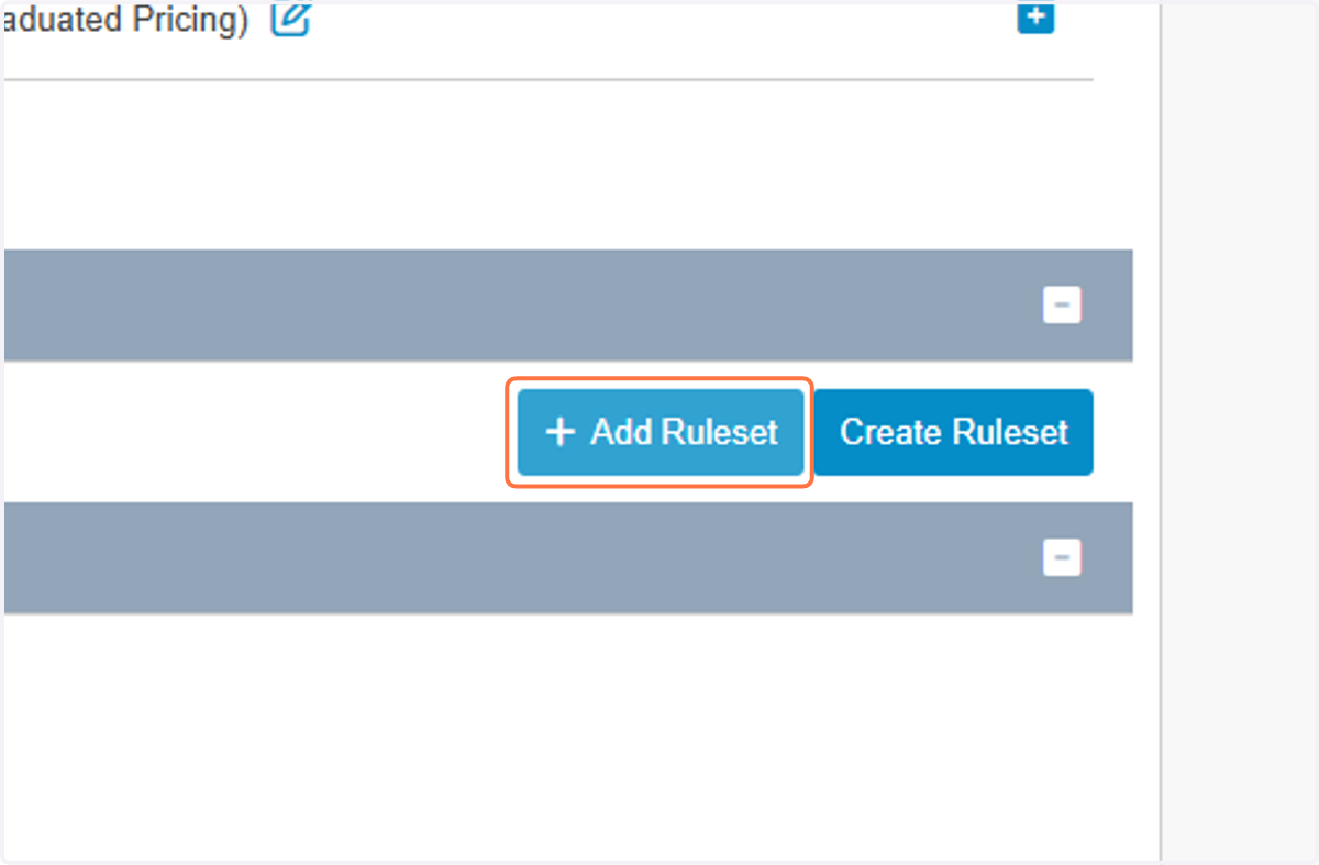 Click on Add Ruleset