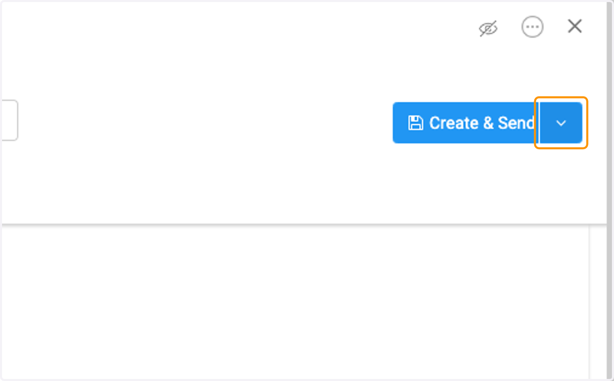 Click on Create & Send