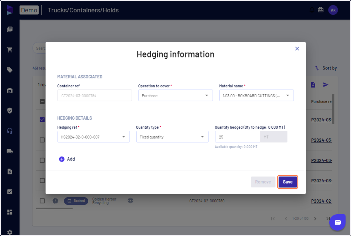 Fill in the other details and click on 'Save'