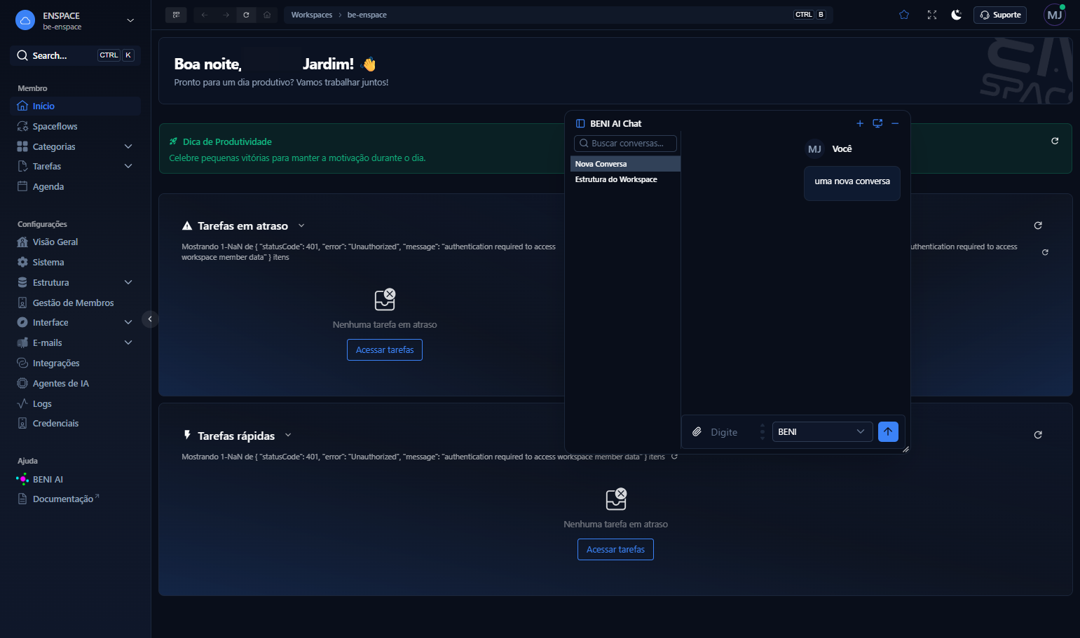 Arrastando o vértice selecionado, você pode redimensionar o seu chat de acordo com a sua preferência
