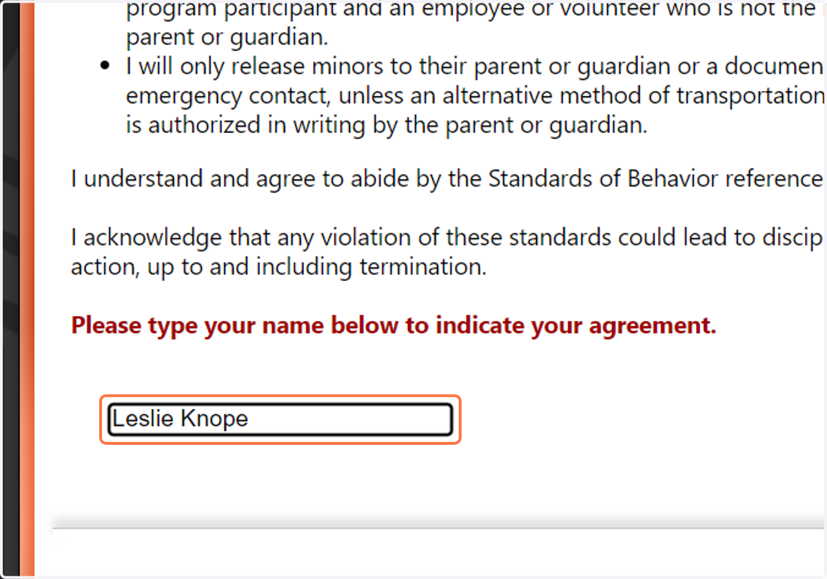 Sign your full name
