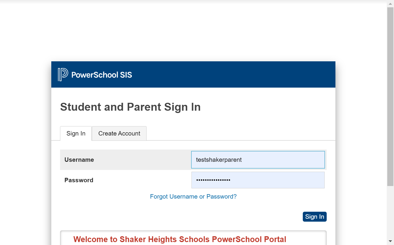 Click on Sign In