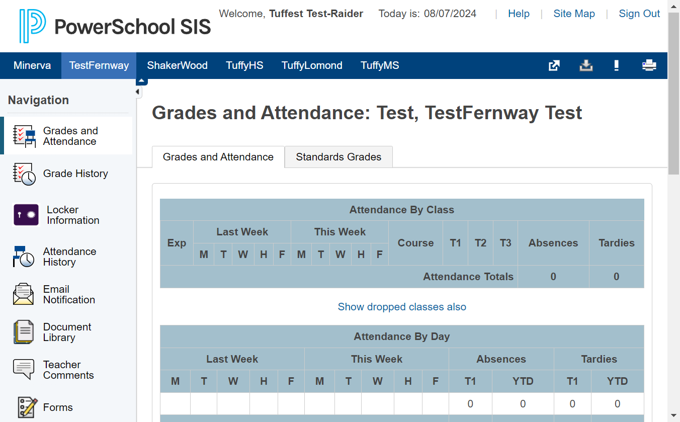 Look at the left Navigation sidebar