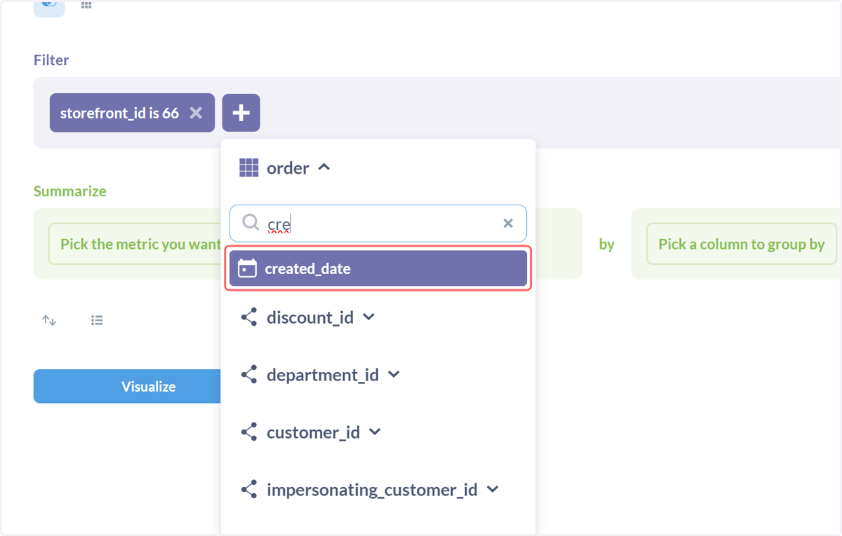Create additional filters