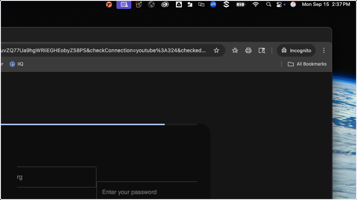 Enter the password provided to you from the district