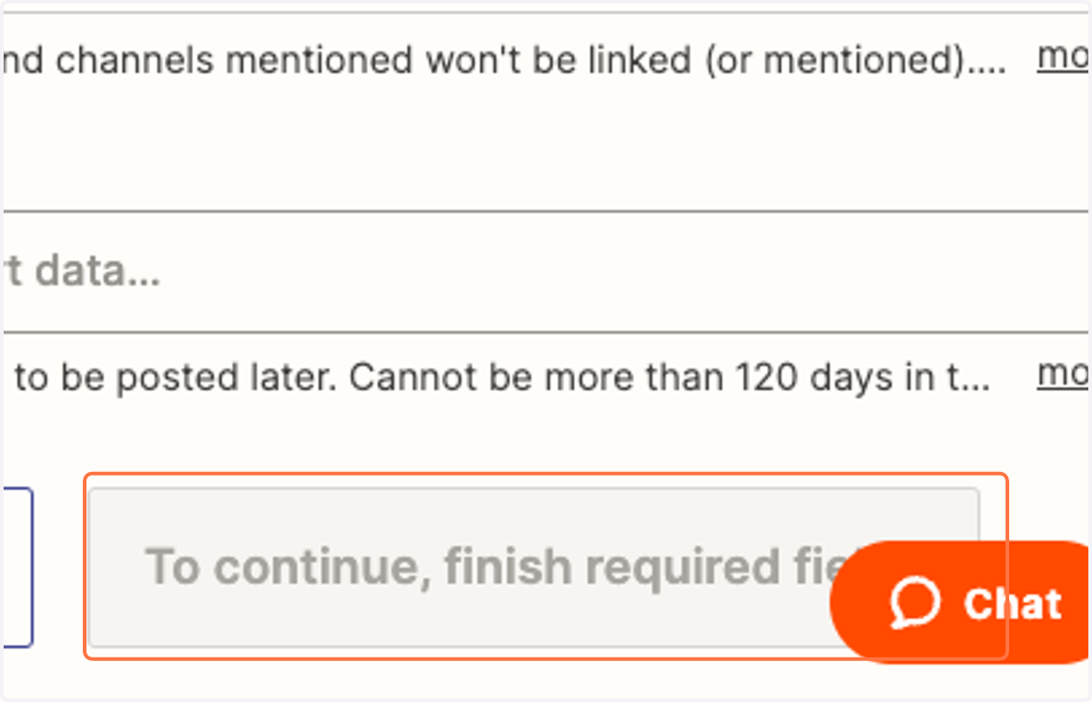 Finish all required fields and click Publish to begin receiving Slack messages.