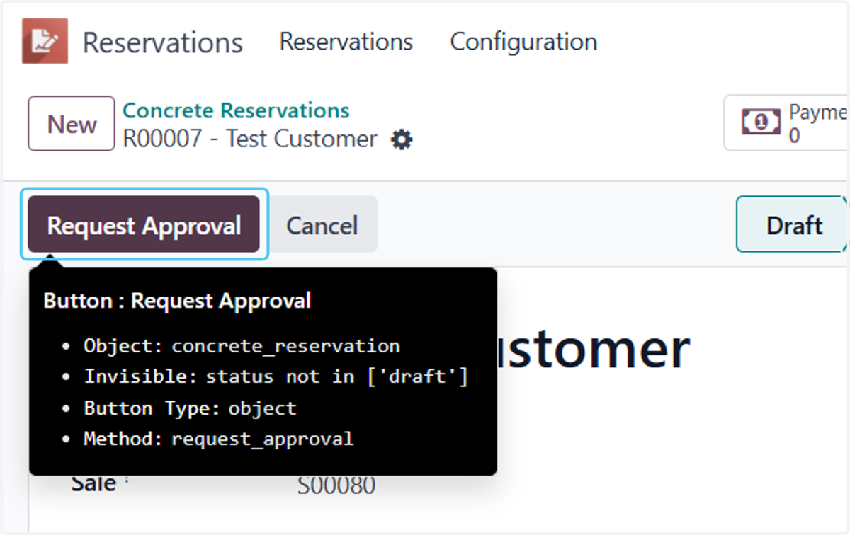 Click on Request Approval
