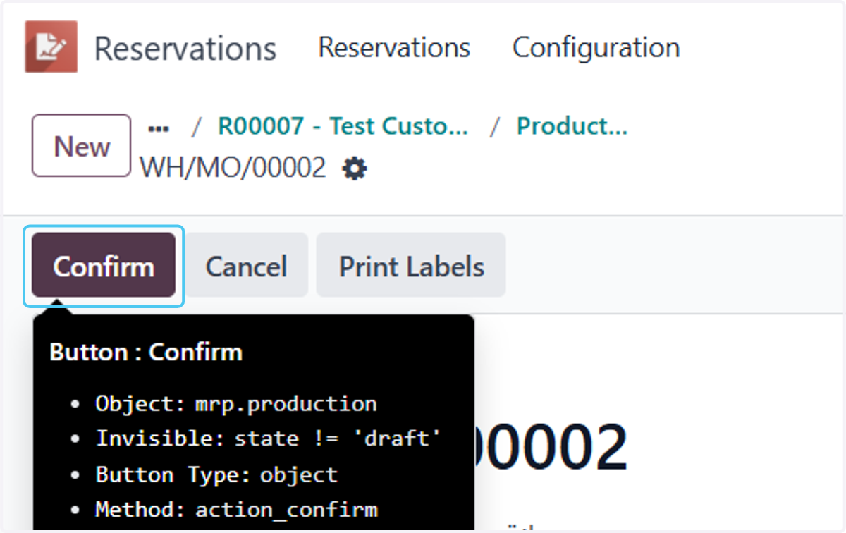 Click on Confirm
