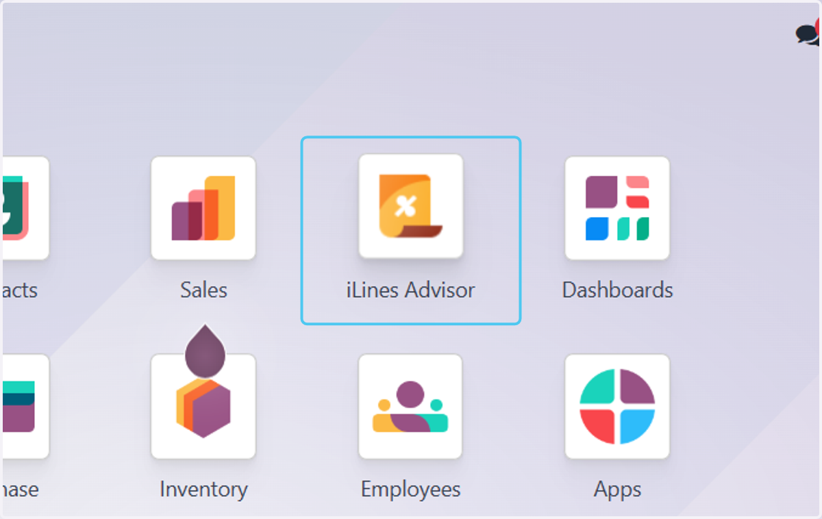 Click on iLines Advisor