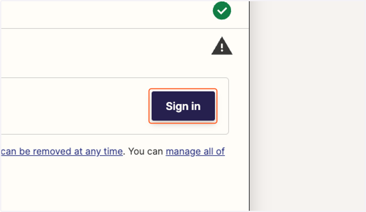 Click on Sign in to connect your Hubspot account.