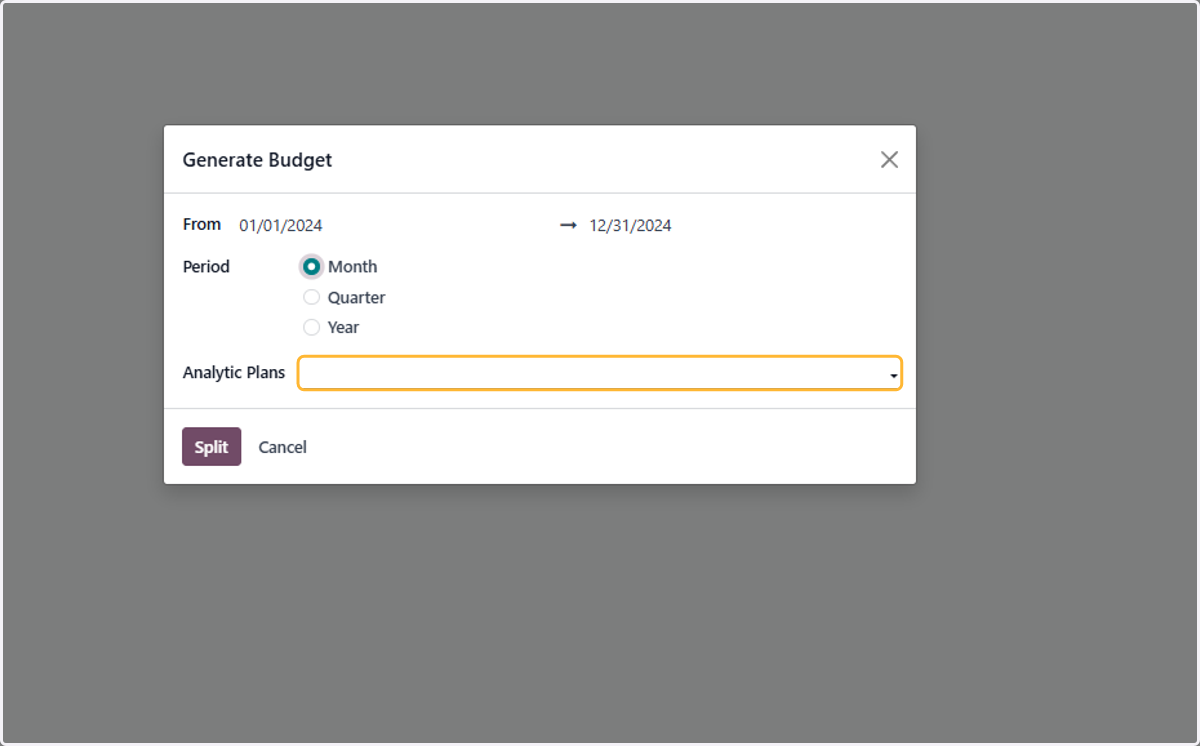 Select relevant analytic plans